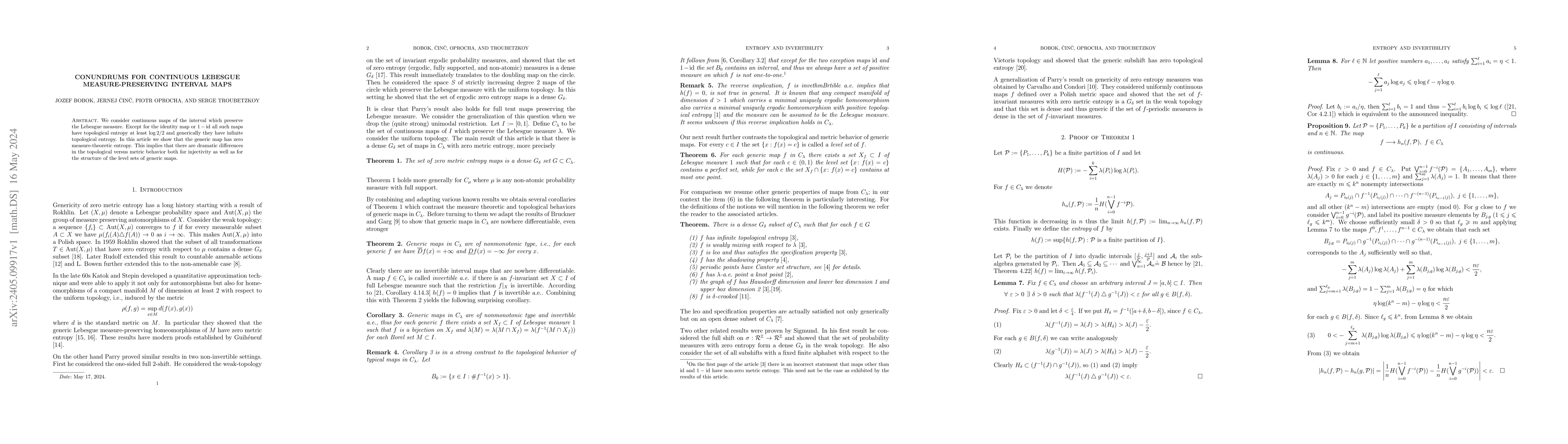 Thumbnail for Conundrums for continuous Lebesgue measure-preserving interval maps