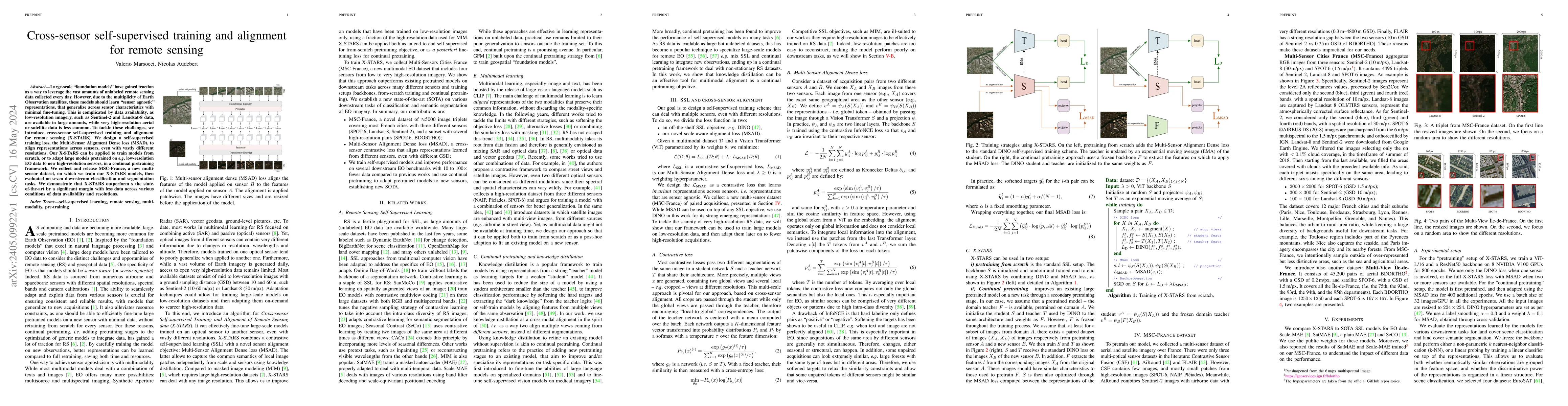 Thumbnail for Cross-sensor self-supervised training and alignment for remote sensing