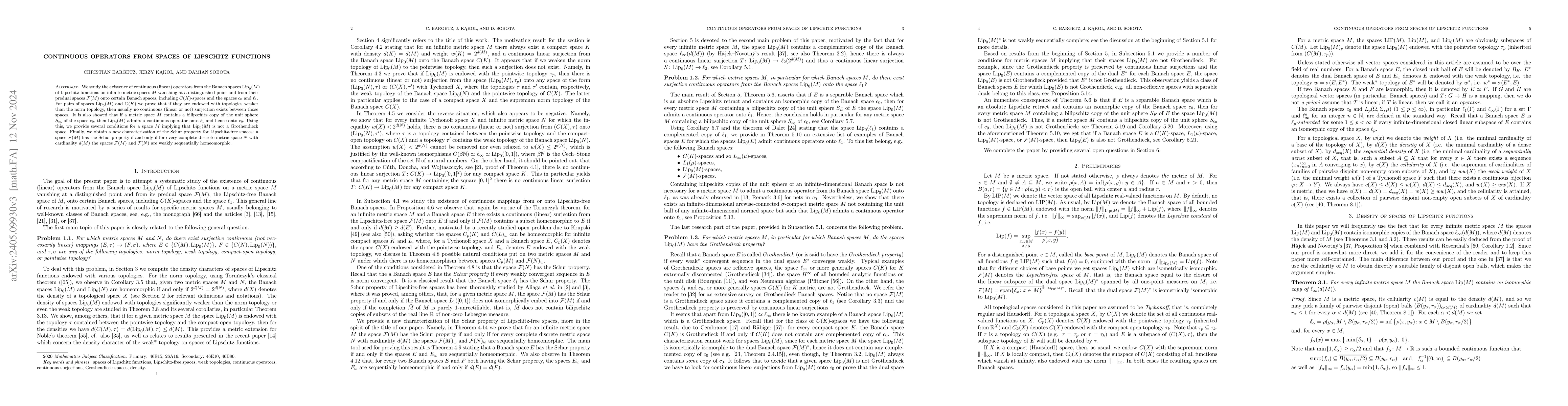 Thumbnail for Continuous operators from spaces of Lipschitz functions