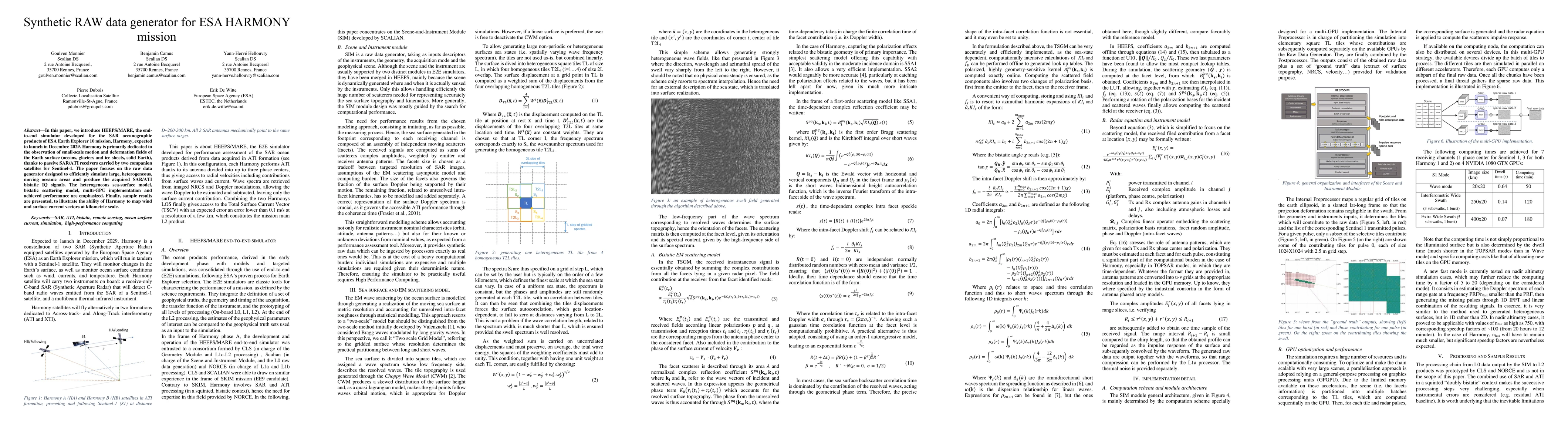 Thumbnail for Synthetic RAW data generator for ESA HARMONY mission