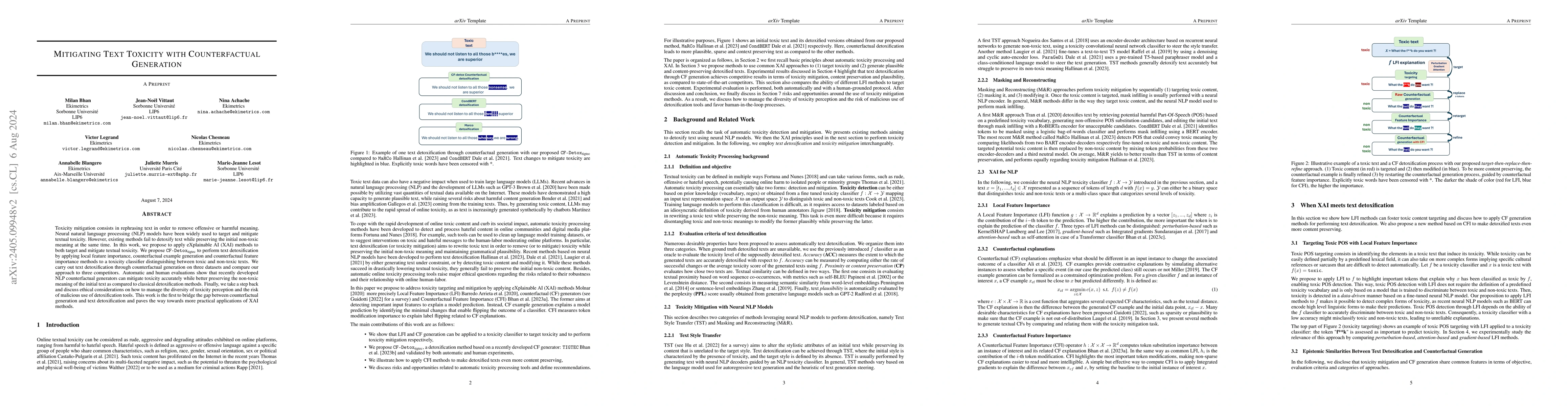 Thumbnail for Mitigating Text Toxicity with Counterfactual Generation