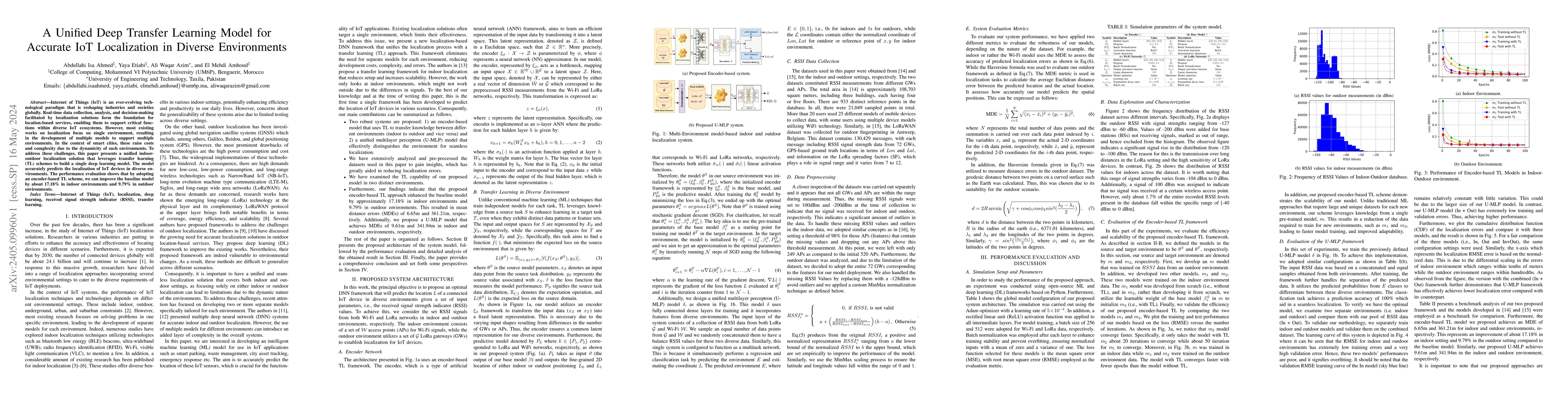 Thumbnail for A Unified Deep Transfer Learning Model for Accurate IoT Localization in
  Diverse Environments