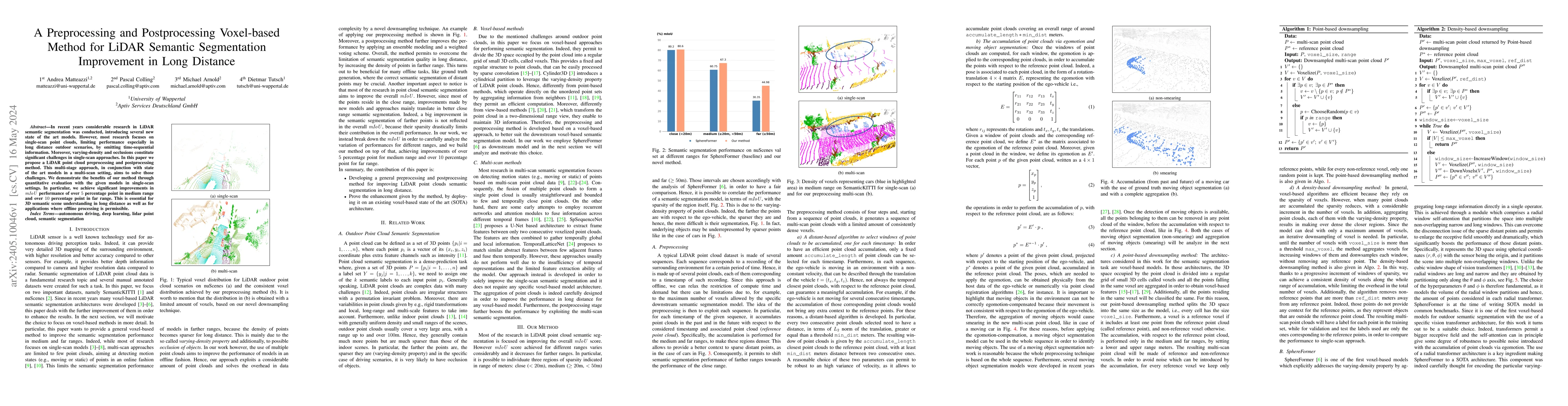 Thumbnail for A Preprocessing and Postprocessing Voxel-based Method for LiDAR Semantic
  Segmentation Improvement in Long Distance
