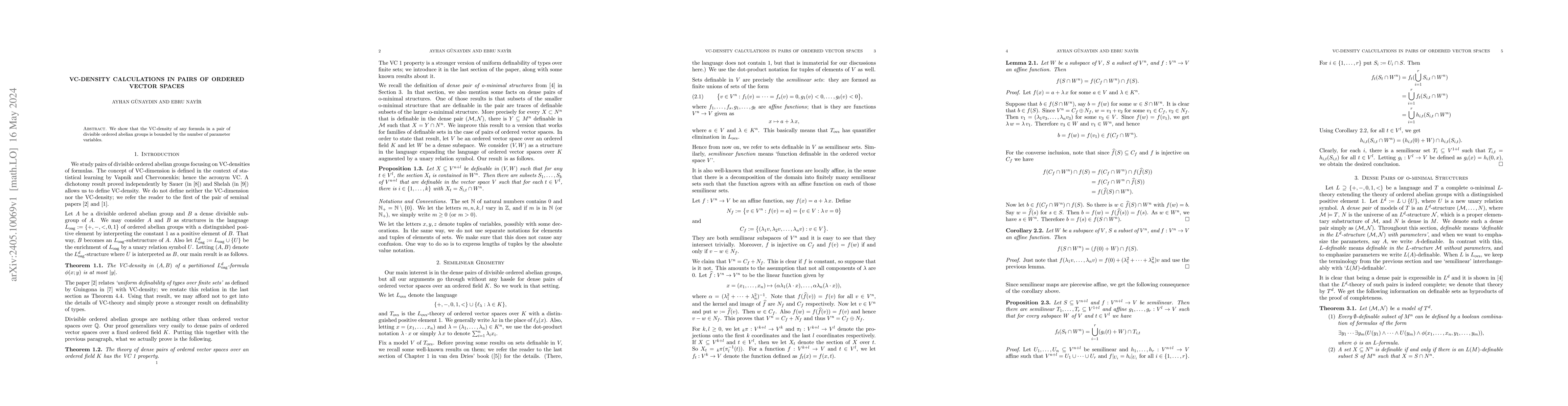 Thumbnail for VC-Density Calculations in Pairs of Ordered Vector Spaces