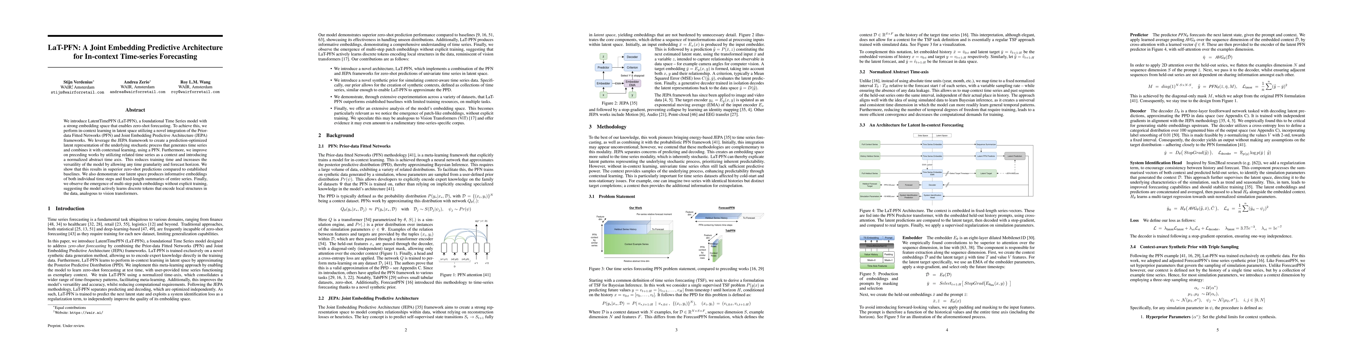 Thumbnail for LaT-PFN: A Joint Embedding Predictive Architecture for In-context
  Time-series Forecasting