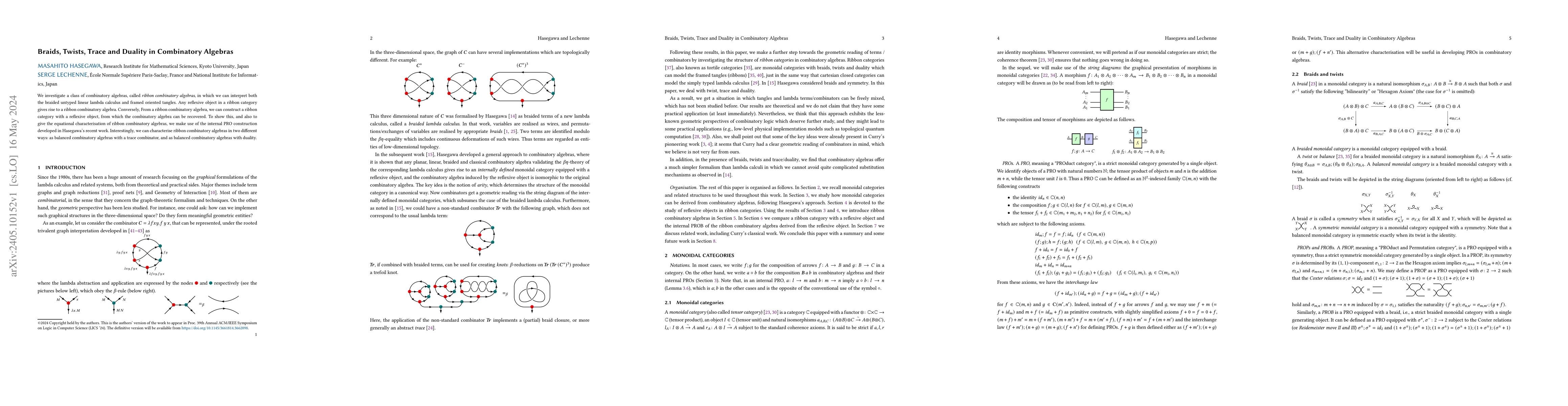Thumbnail for Braids, twists, trace and duality in combinatory algebras