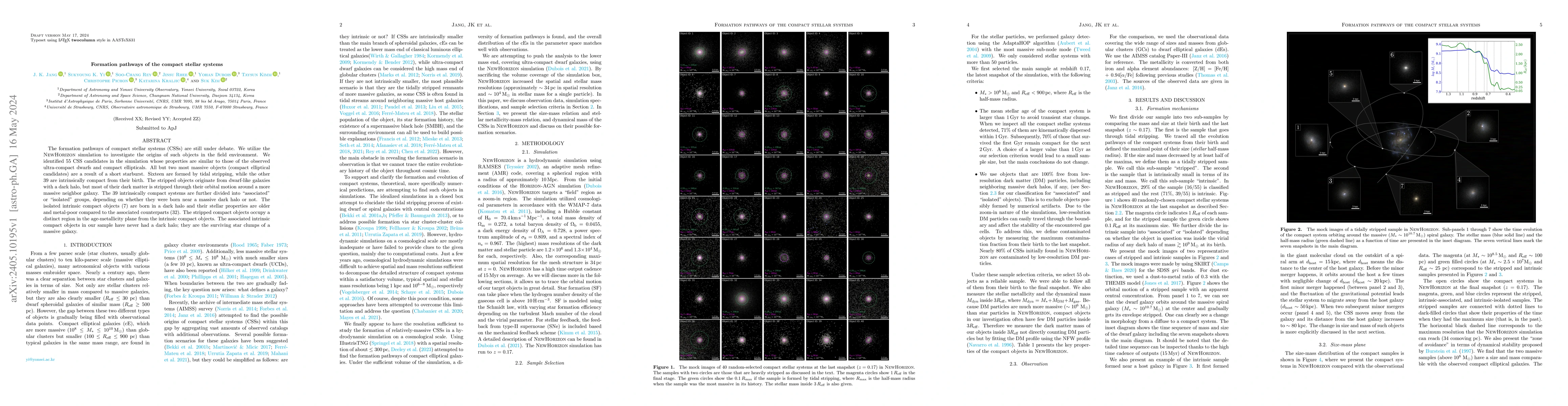 Thumbnail for Formation pathways of the compact stellar systems