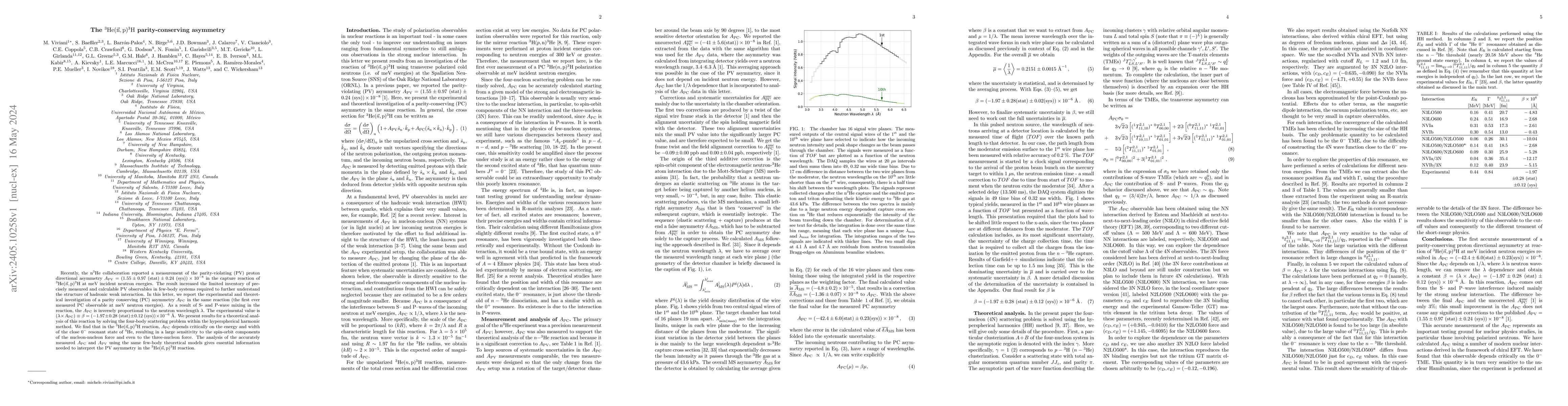 Thumbnail for The 3He(\vec n,p)3H parity-conserving asymmetry