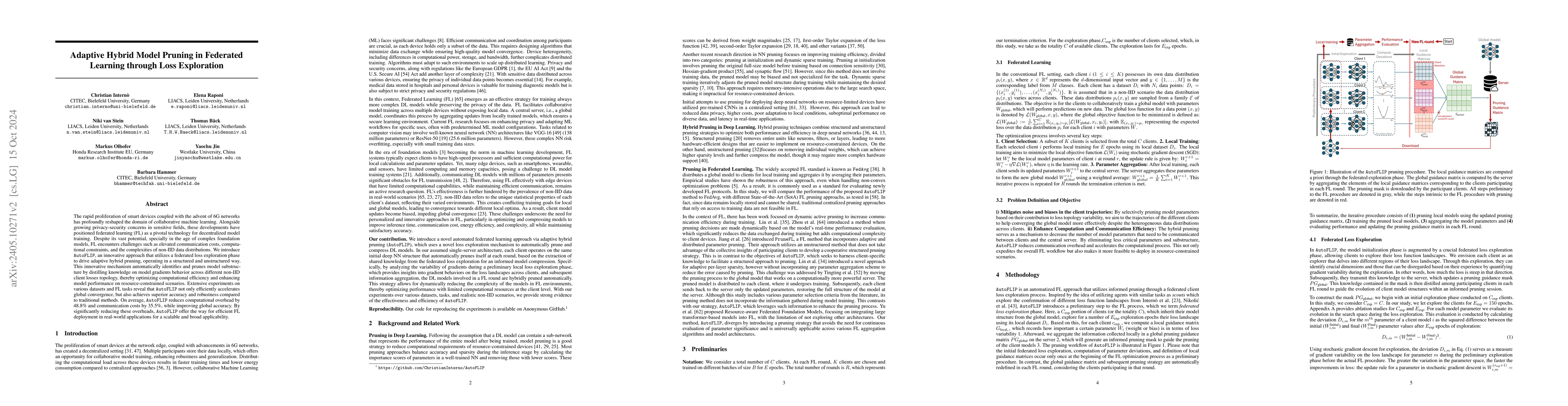 Thumbnail for Automated Federated Learning via Informed Pruning