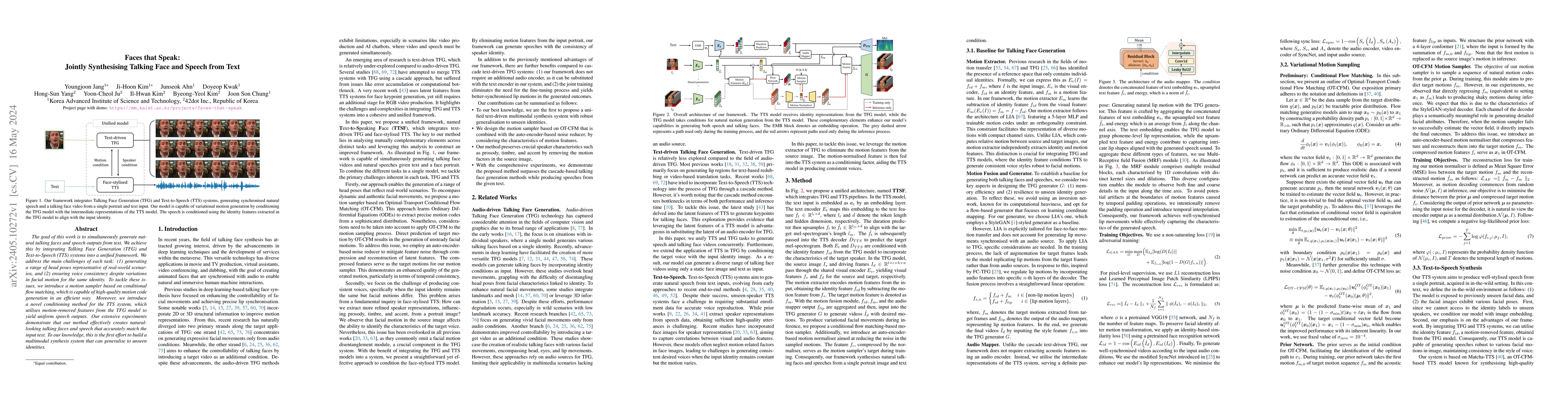 Thumbnail for Faces that Speak: Jointly Synthesising Talking Face and Speech from Text
