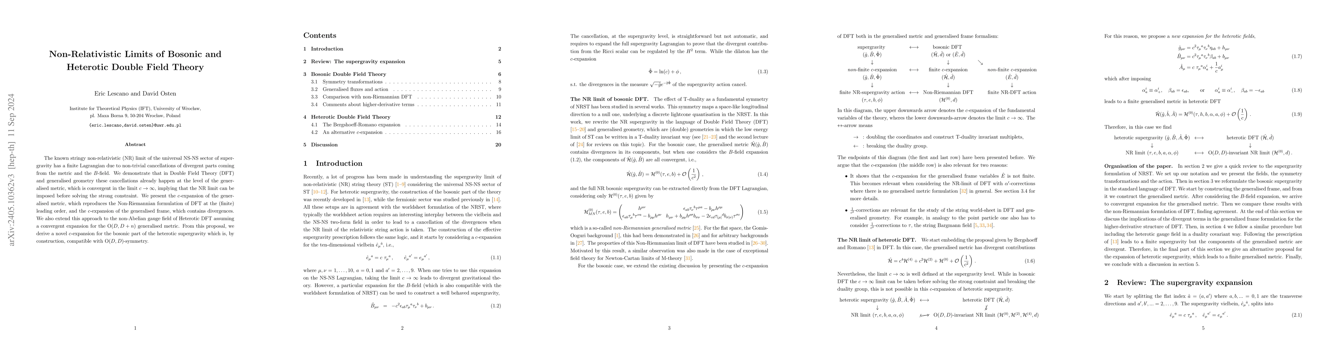 Thumbnail for Non-Relativistic Limits of Bosonic and Heterotic Double Field Theory
