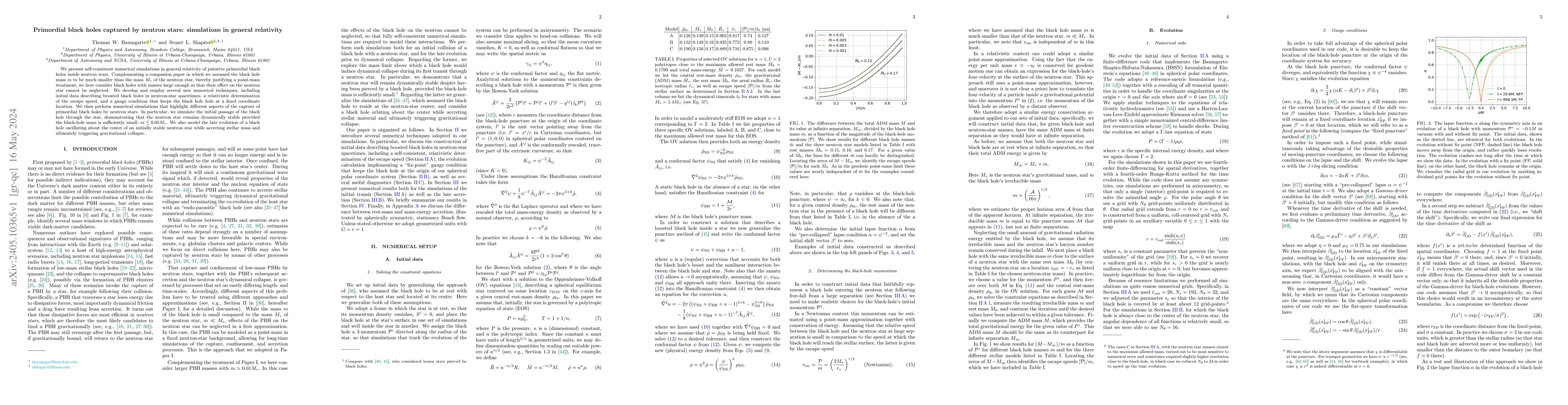 Thumbnail for Primordial black holes captured by neutron stars: simulations in general
  relativity