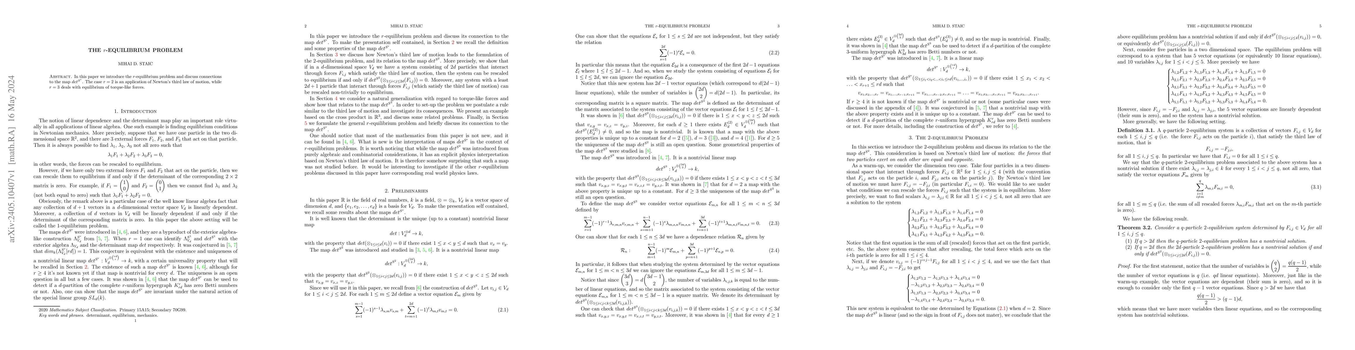 Thumbnail for The $r$-equilibrium Problem