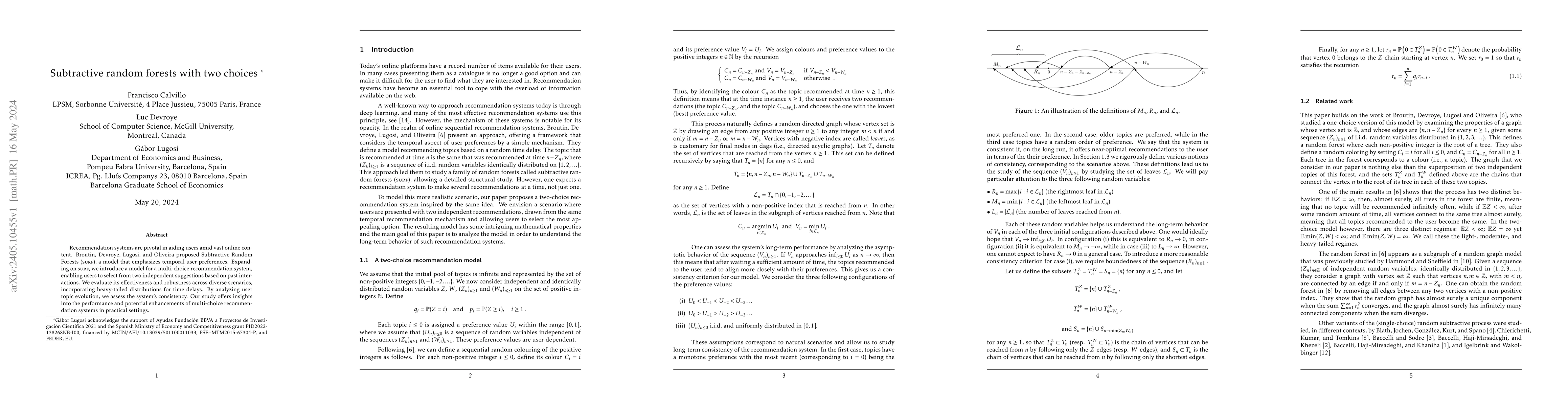 Thumbnail for Subtractive random forests with two choices