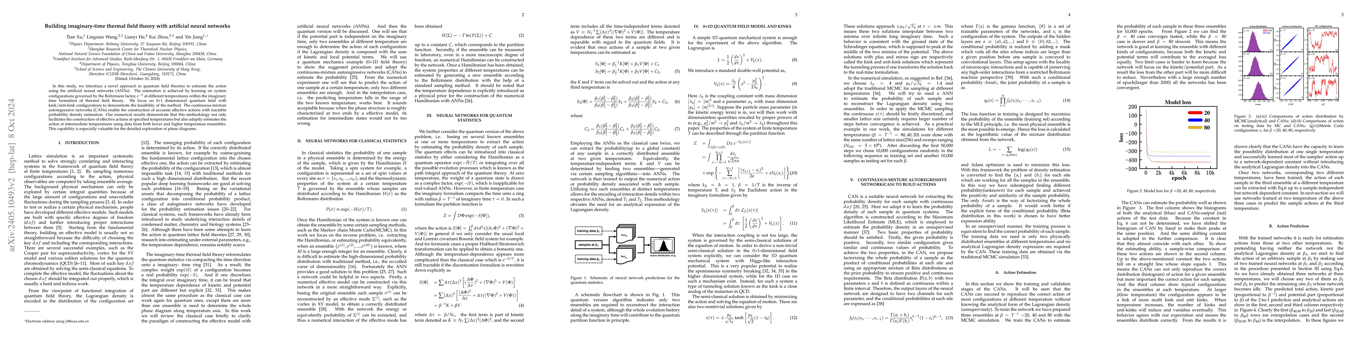 Thumbnail for Building imaginary-time thermal filed theory with artificial neural
  networks