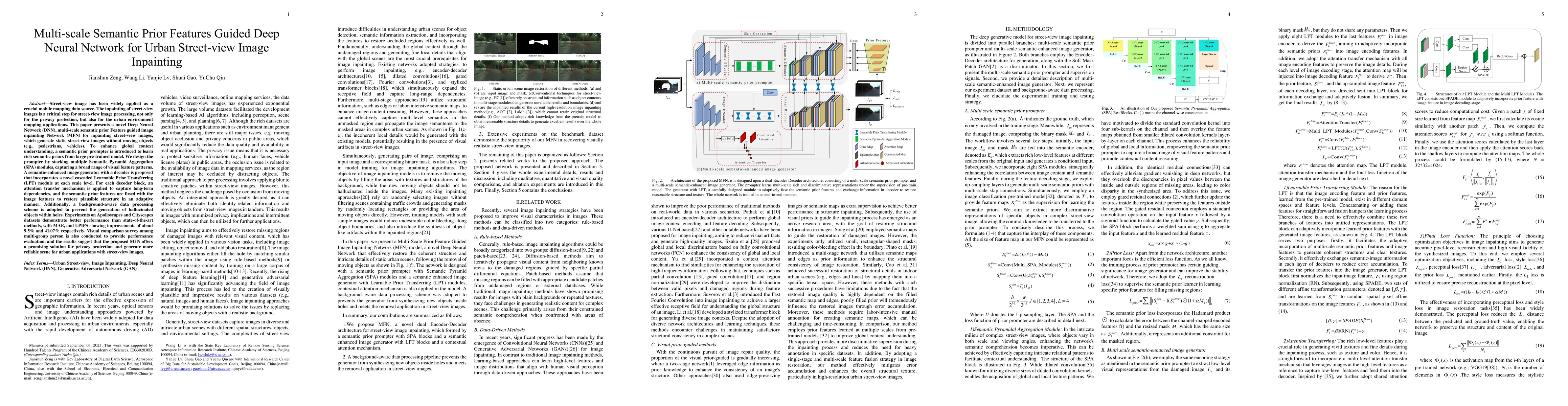 Thumbnail for Multi-scale Semantic Prior Features Guided Deep Neural Network for Urban
  Street-view Image