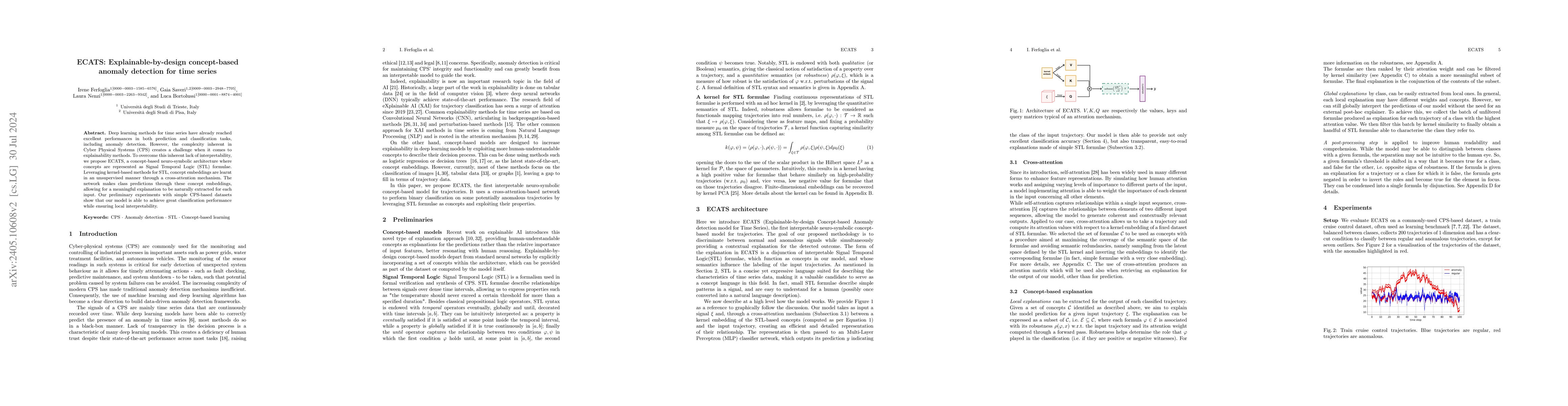 Thumbnail for ECATS: Explainable-by-design concept-based anomaly detection for time
  series