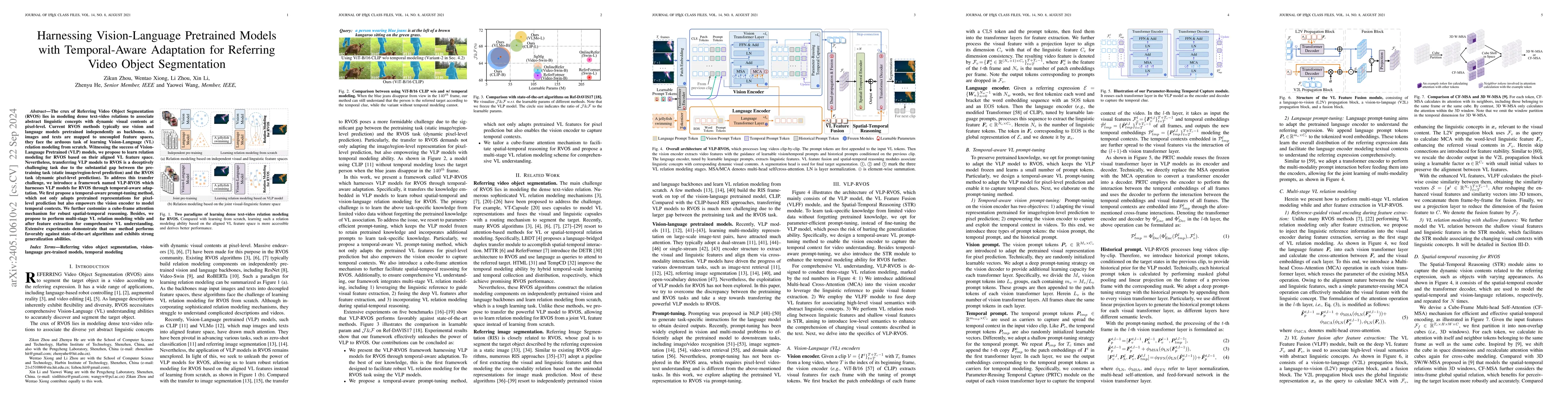 Thumbnail for Driving Referring Video Object Segmentation with Vision-Language
  Pre-trained Models