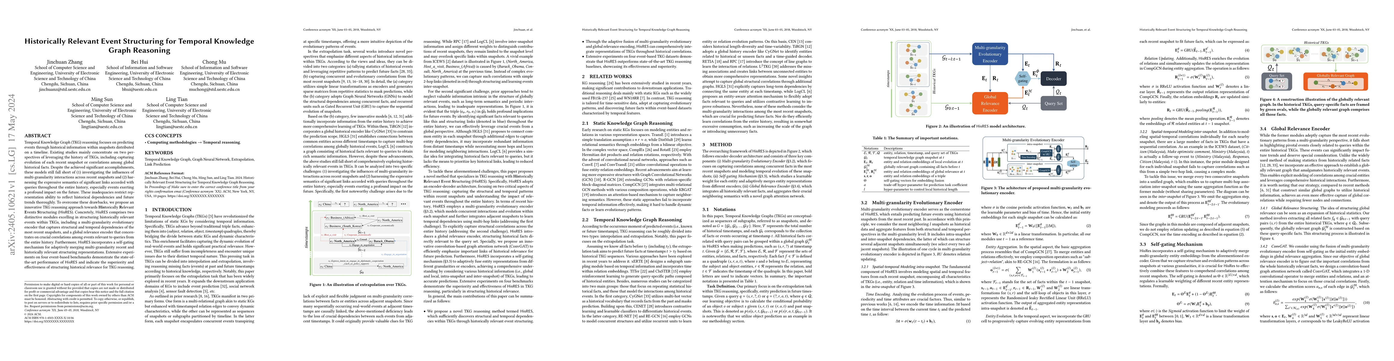 Thumbnail for Historically Relevant Event Structuring for Temporal Knowledge Graph
  Reasoning