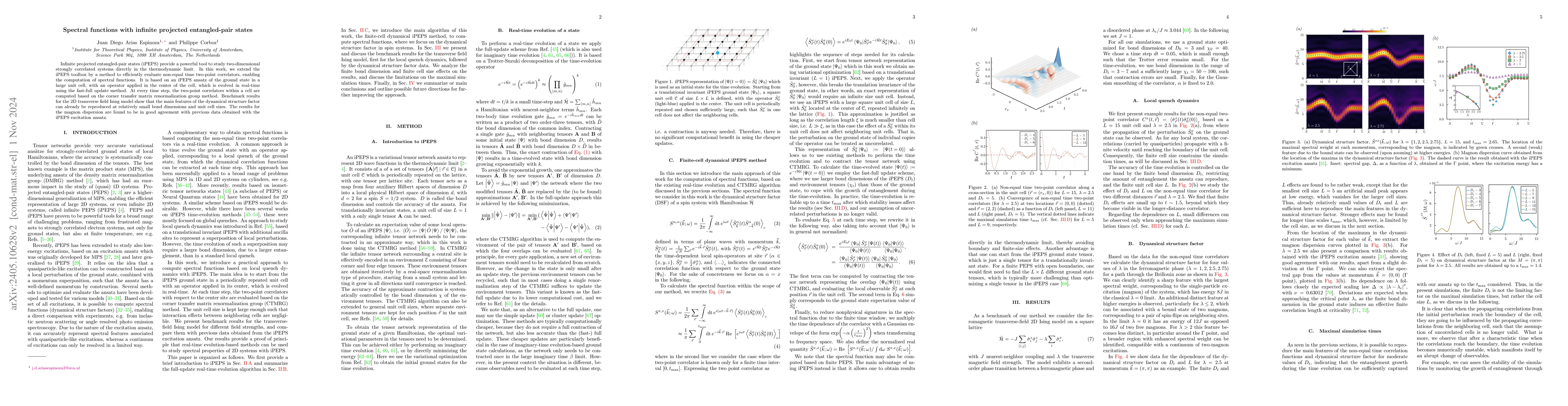 Thumbnail for Spectral functions with infinite projected entangled-pair states
