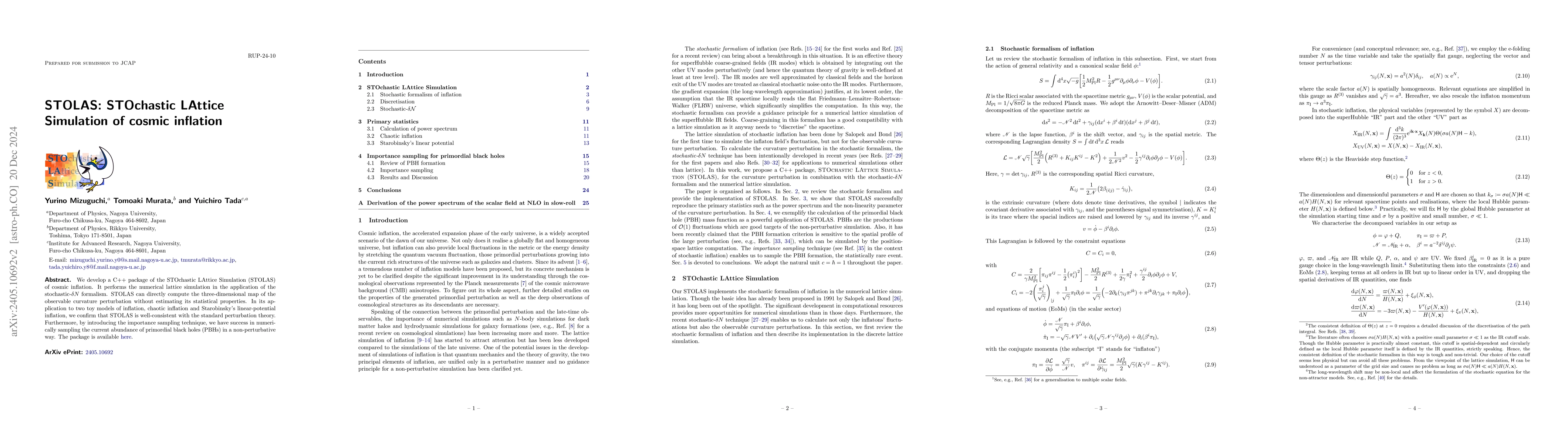 Thumbnail for STOLAS: STOchastic LAttice Simulation of cosmic inflation