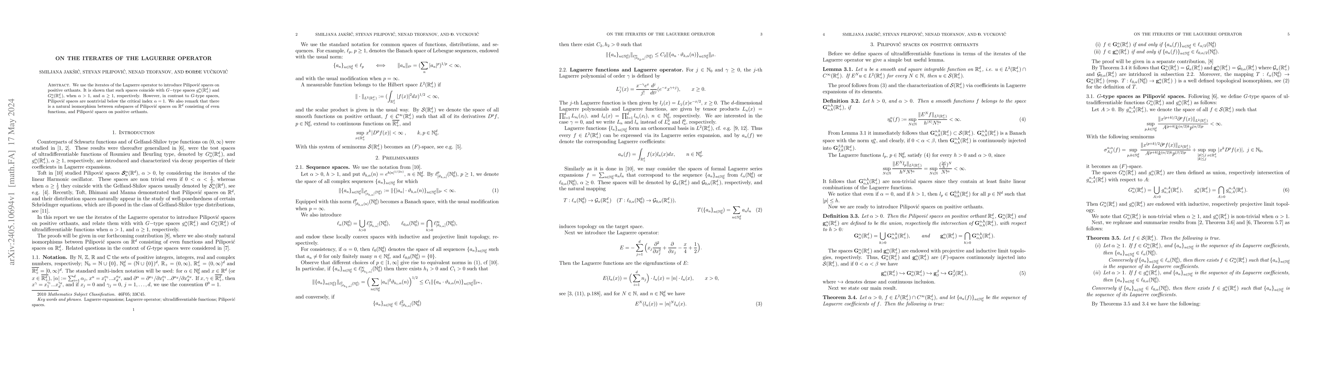 Thumbnail for On the iterates of the Laguerre operator