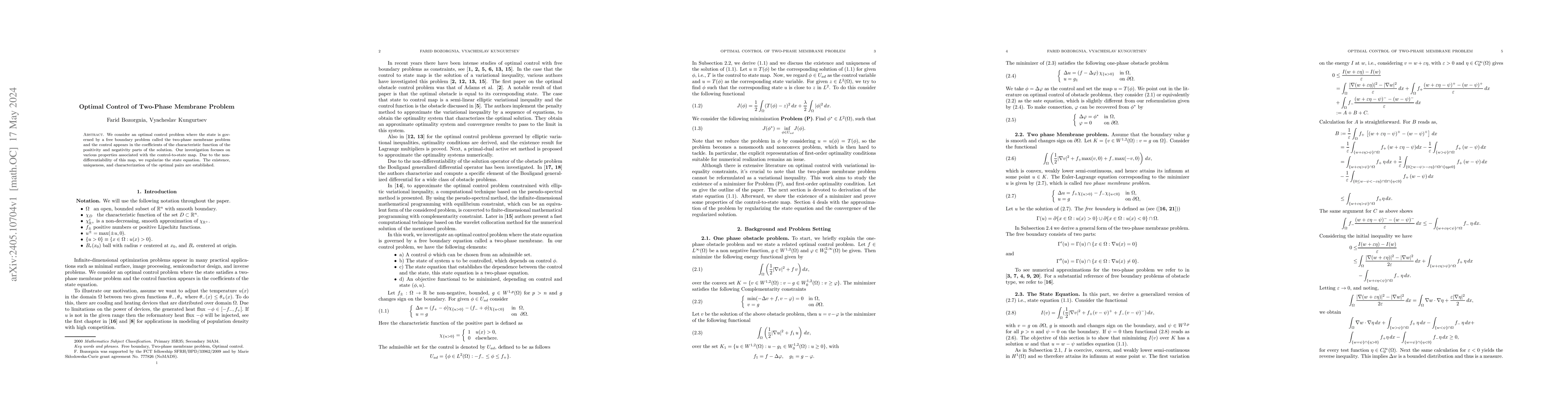 Thumbnail for Optimal Control of Two-Phase Membrane Problem