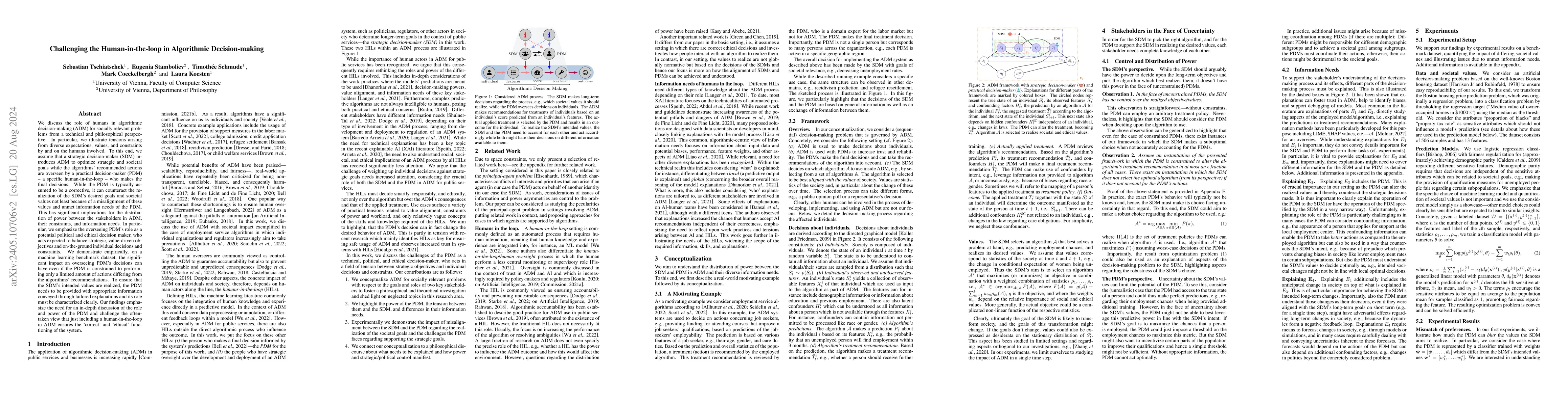Thumbnail for Challenging the Human-in-the-loop in Algorithmic Decision-making