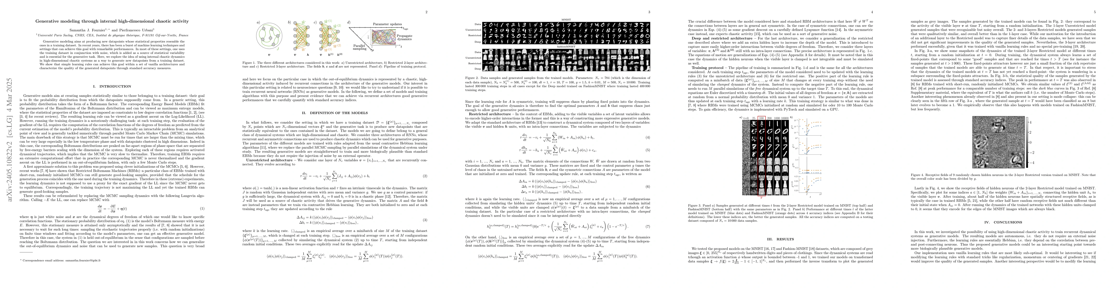 Thumbnail for Generative modeling through internal high-dimensional chaotic activity