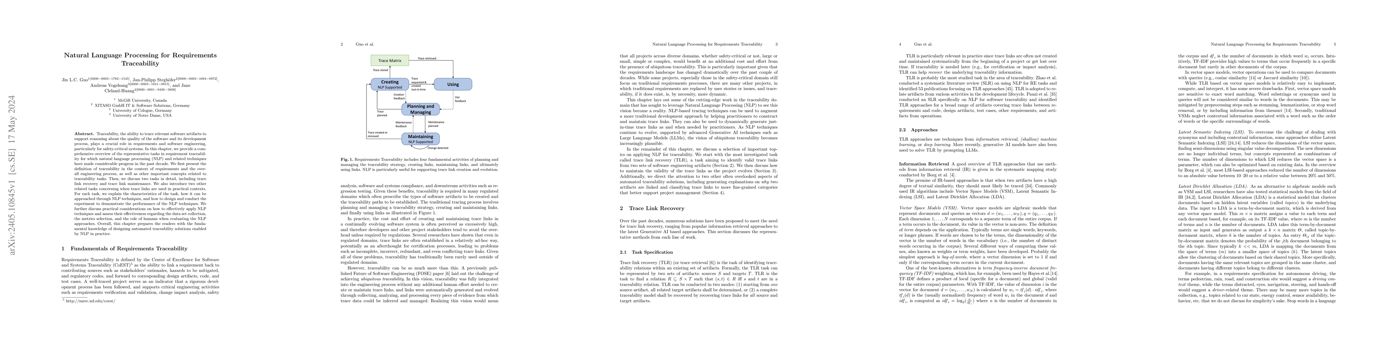 Thumbnail for Natural Language Processing for Requirements Traceability