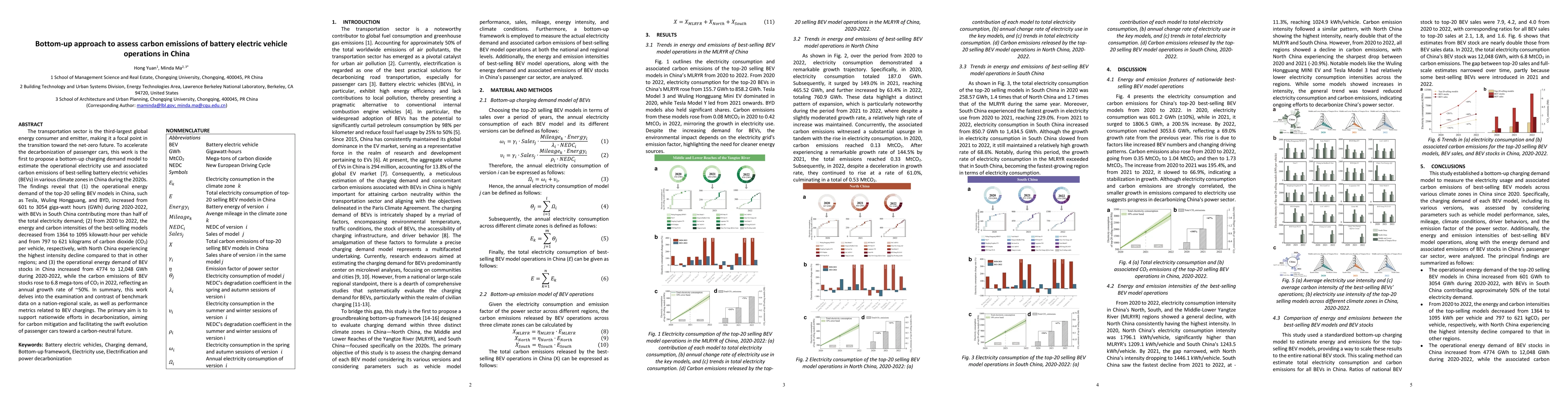 Thumbnail for Bottom-up approach to assess carbon emissions of battery electric
  vehicle operations in China