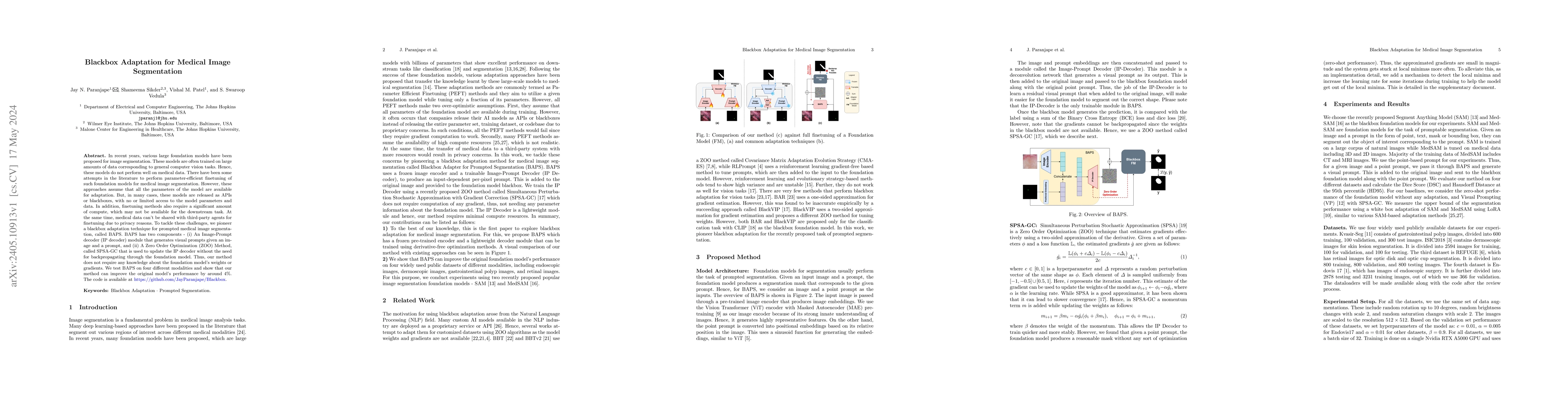Thumbnail for Blackbox Adaptation for Medical Image Segmentation