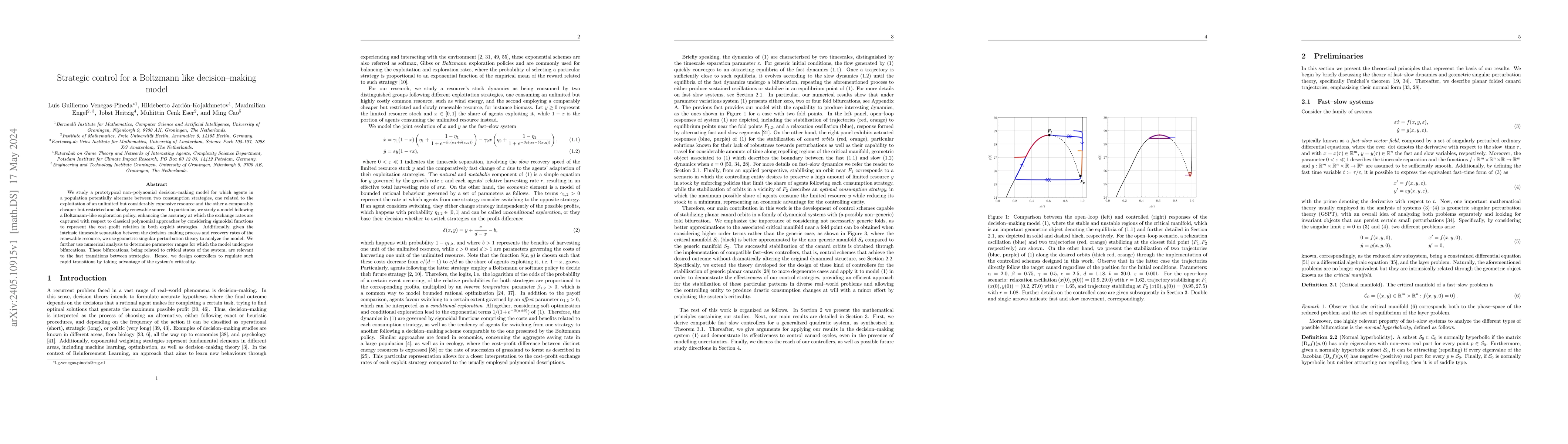 Thumbnail for Strategic control for a Boltzmann like decision-making model