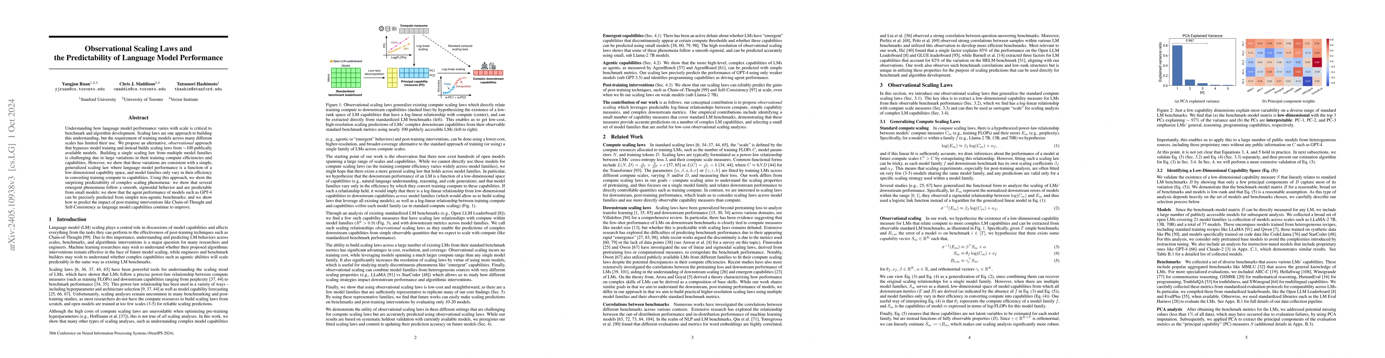Thumbnail for Observational Scaling Laws and the Predictability of Language Model
  Performance