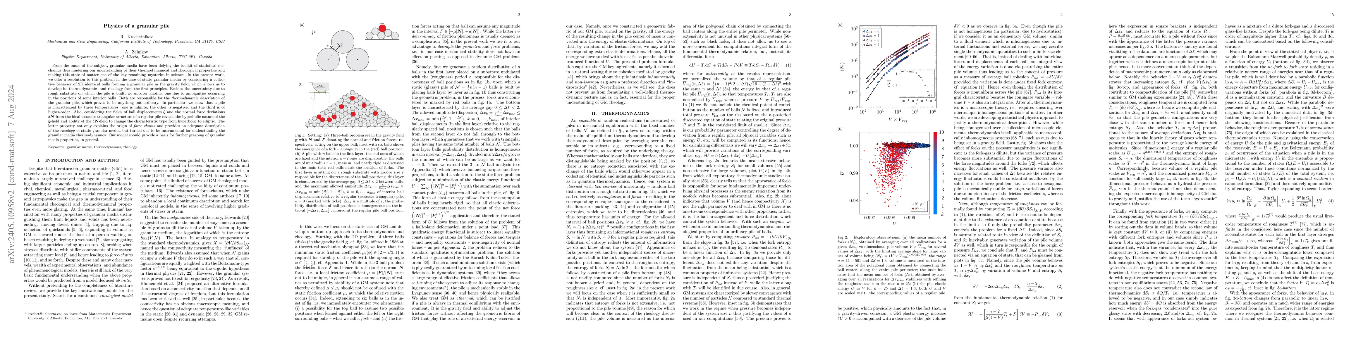 Thumbnail for Physics of a granular pile