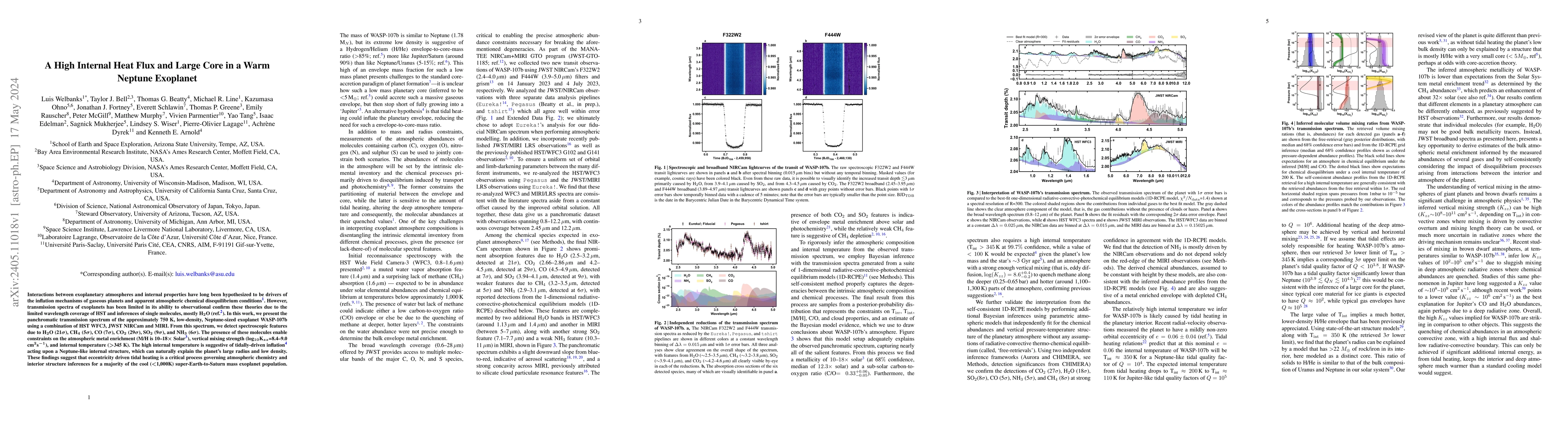 Thumbnail for A High Internal Heat Flux and Large Core in a Warm Neptune Exoplanet