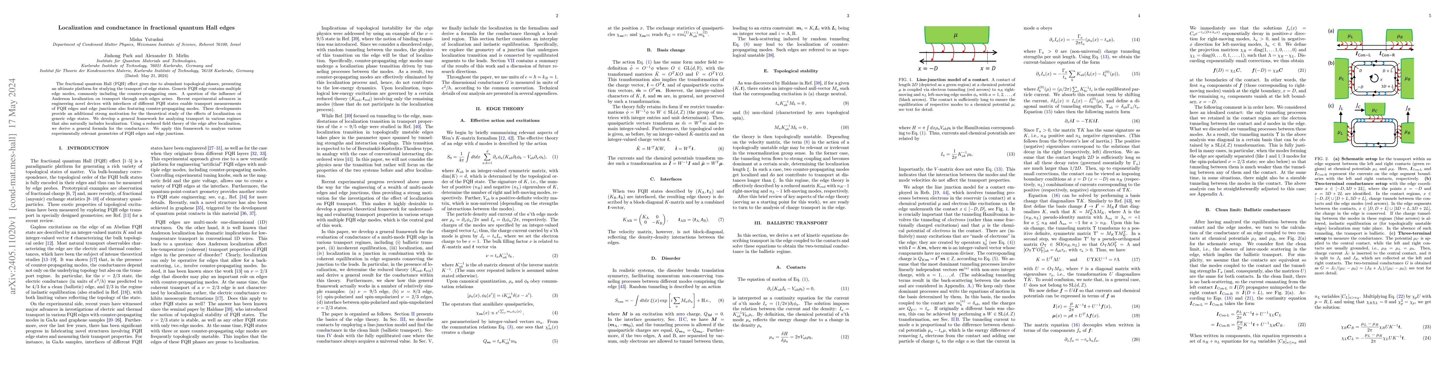 Thumbnail for Localization and conductance in fractional quantum Hall edges