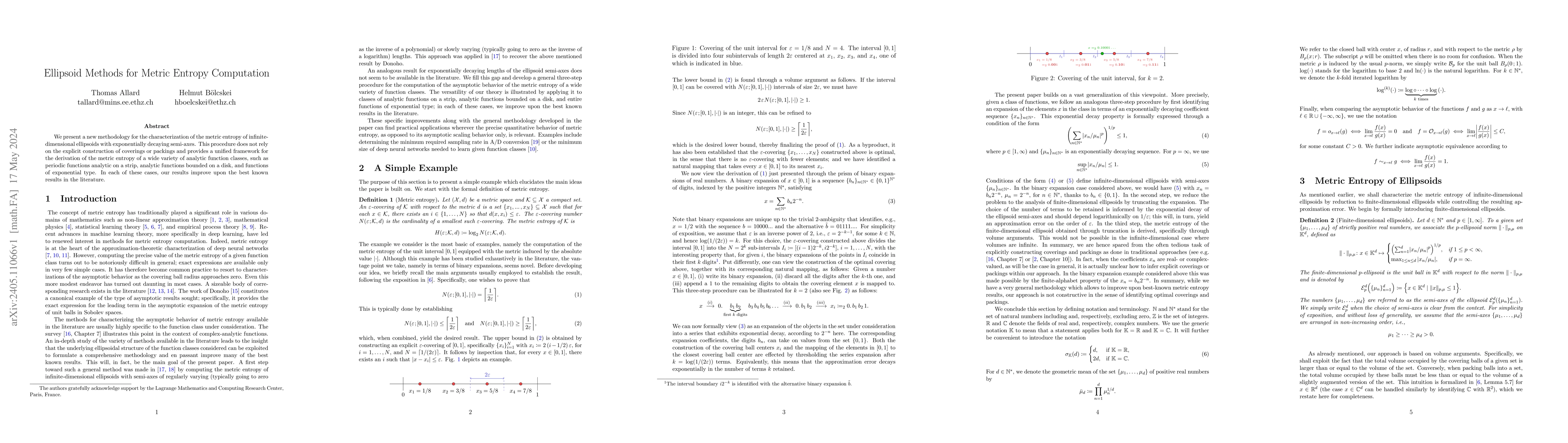 Thumbnail for Ellipsoid Methods for Metric Entropy Computation