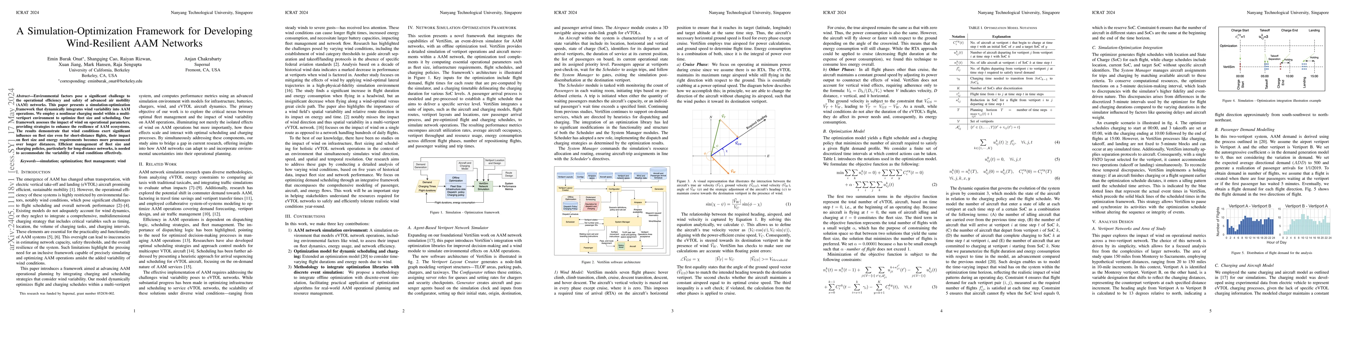Thumbnail for A Simulation-Optimization Framework for Developing Wind-Resilient AAM
  Networks