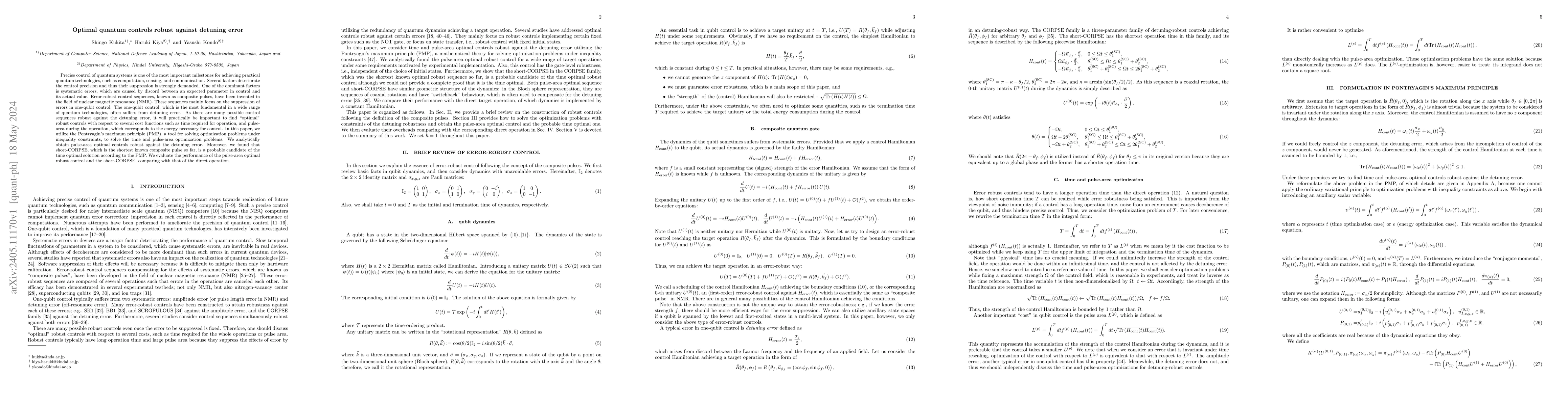 Thumbnail for Optimal quantum controls robust against detuning error