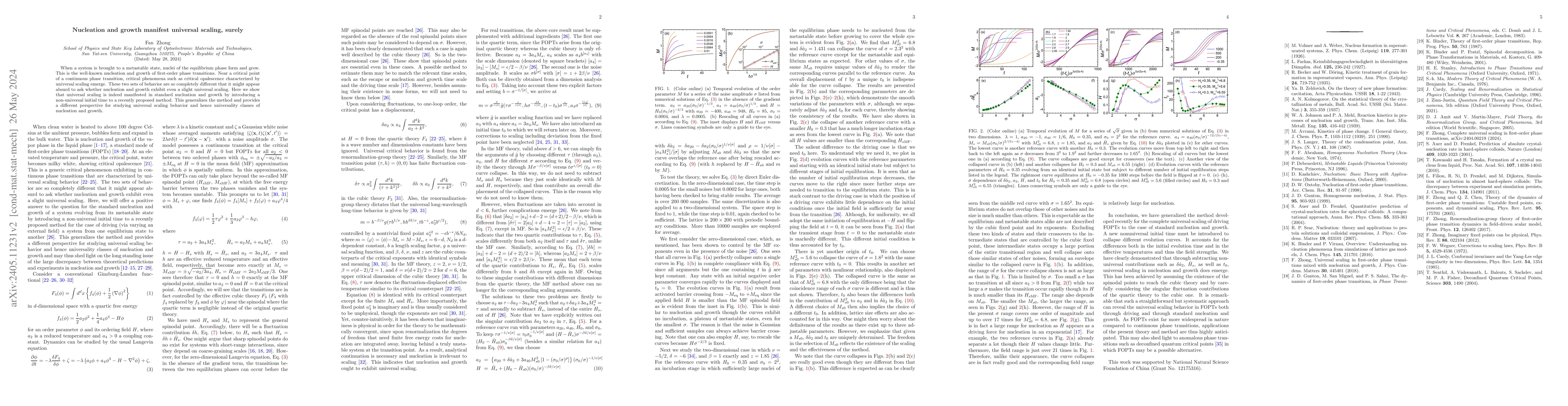 Thumbnail for Nucleation and growth manifest universal scaling, surely
