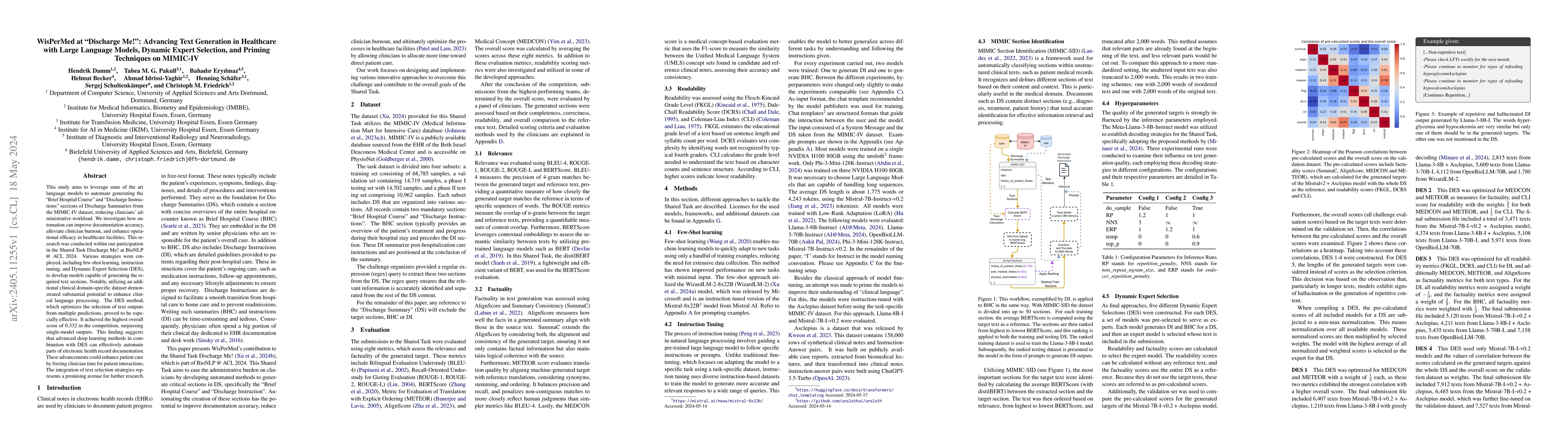 Thumbnail for WisPerMed at "Discharge Me!": Advancing Text Generation in Healthcare
  with Large Language Models, Dynamic Expert Selection, and Priming Techniques
  on MIMIC-IV