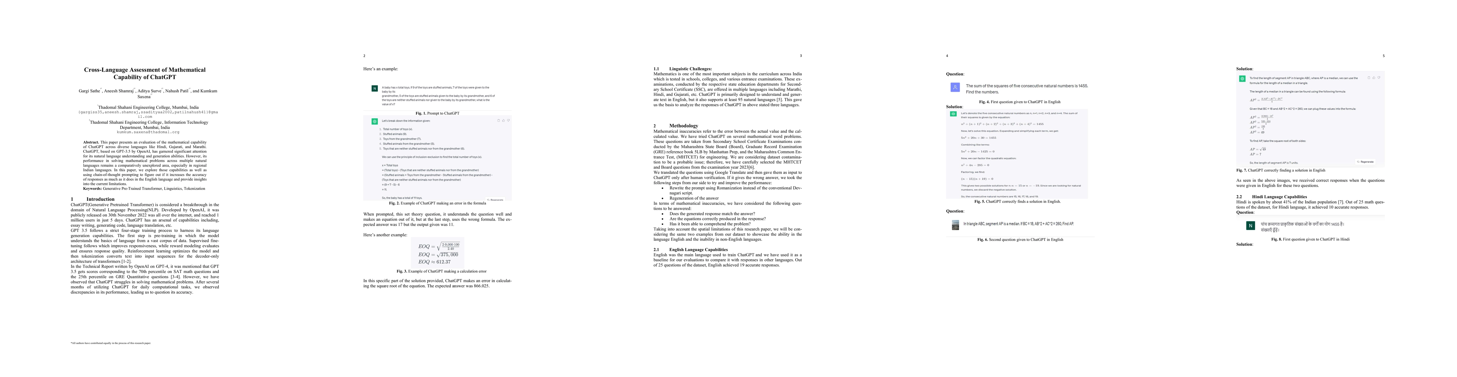 Thumbnail for Cross-Language Assessment of Mathematical Capability of ChatGPT