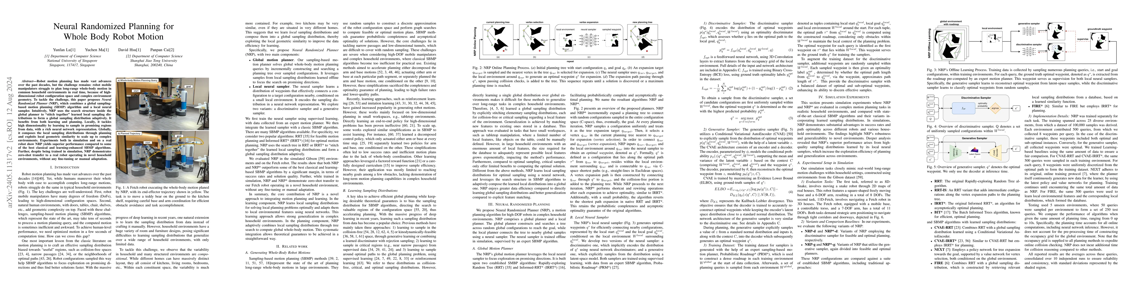 Thumbnail for Neural Randomized Planning for Whole Body Robot Motion