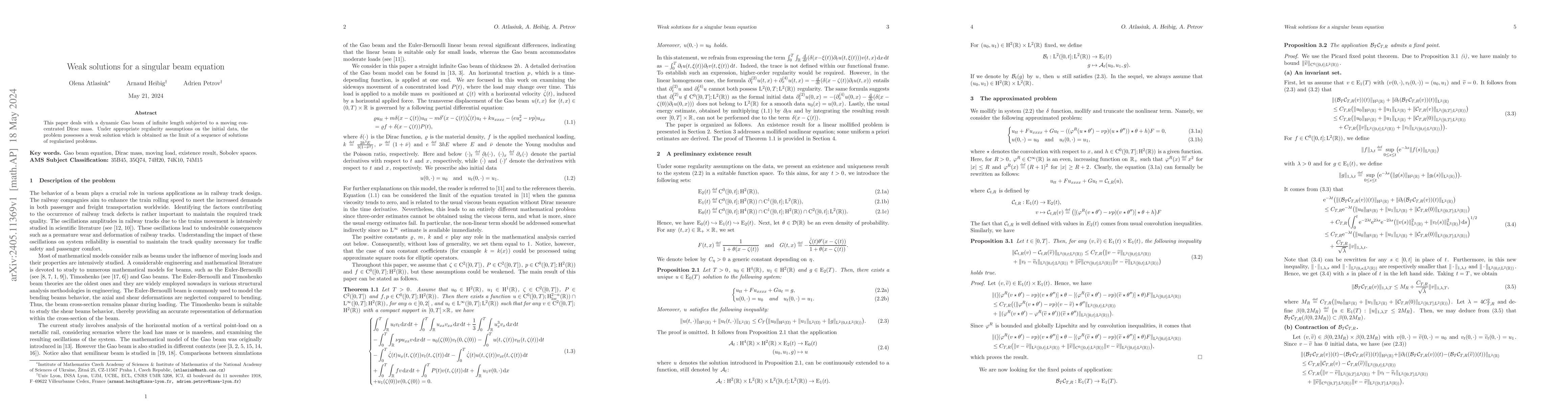 Thumbnail for Weak solutions for a singular beam equation