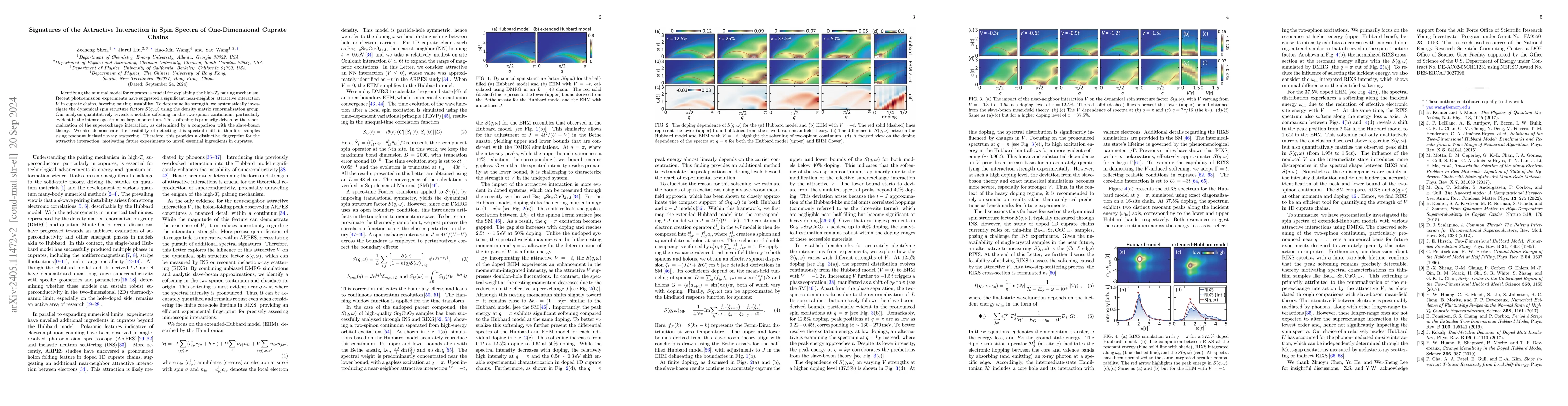 Thumbnail for Signatures of the Attractive Interaction in Spin Spectra of 1D Cuprate
  Chains