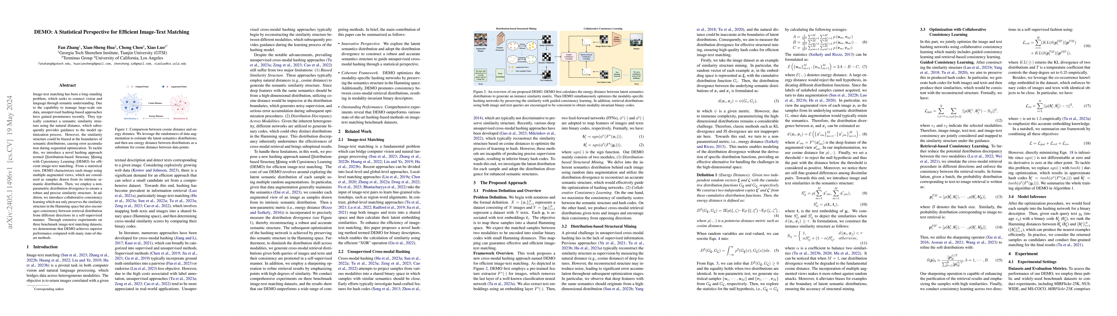Thumbnail for DEMO: A Statistical Perspective for Efficient Image-Text Matching