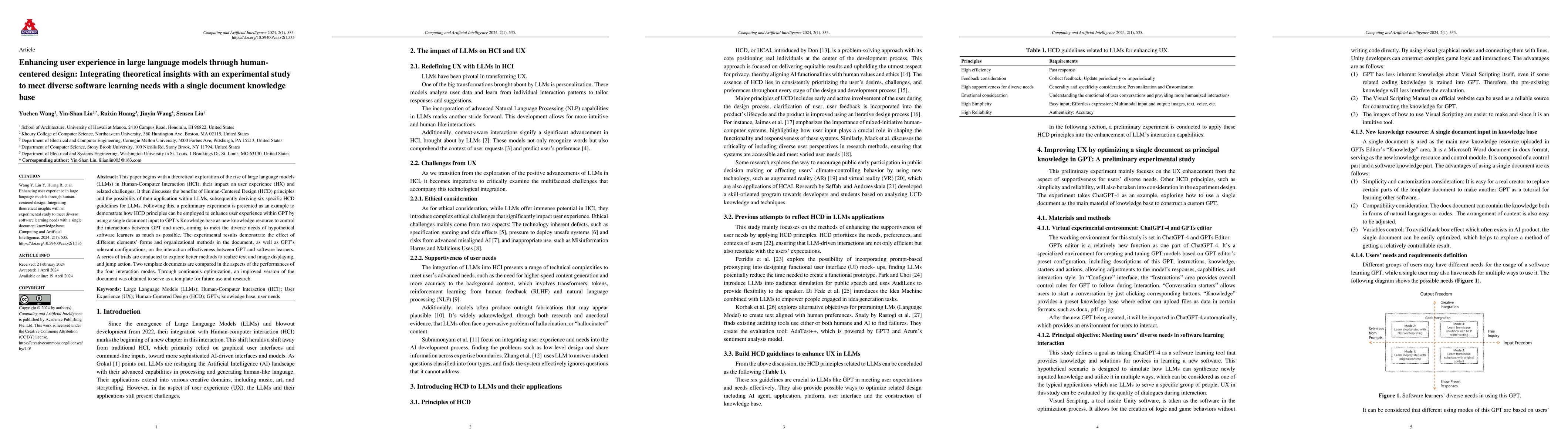 Thumbnail for Enhancing user experience in large language models through
  human-centered design: Integrating theoretical insights with an experimental
  study to meet diverse software learning needs with a single document
  knowledge base