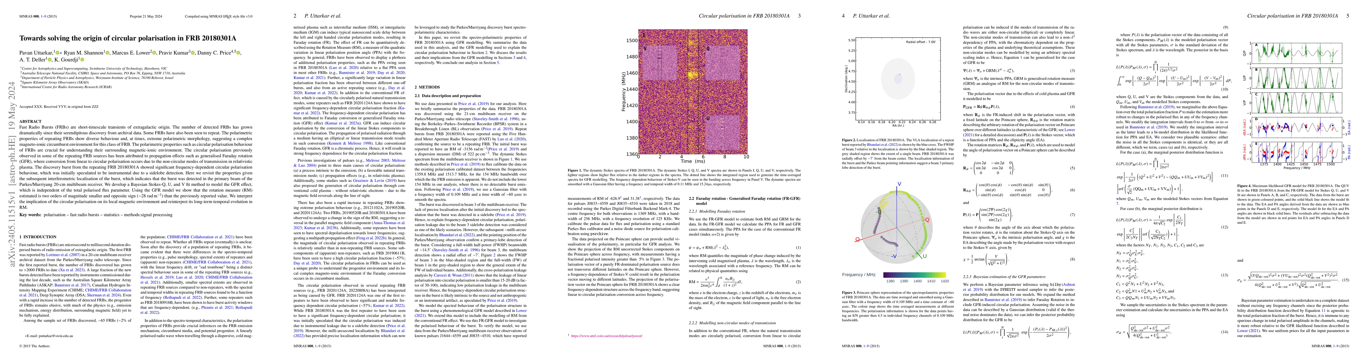 Thumbnail for Towards solving the origin of circular polarisation in FRB 20180301A