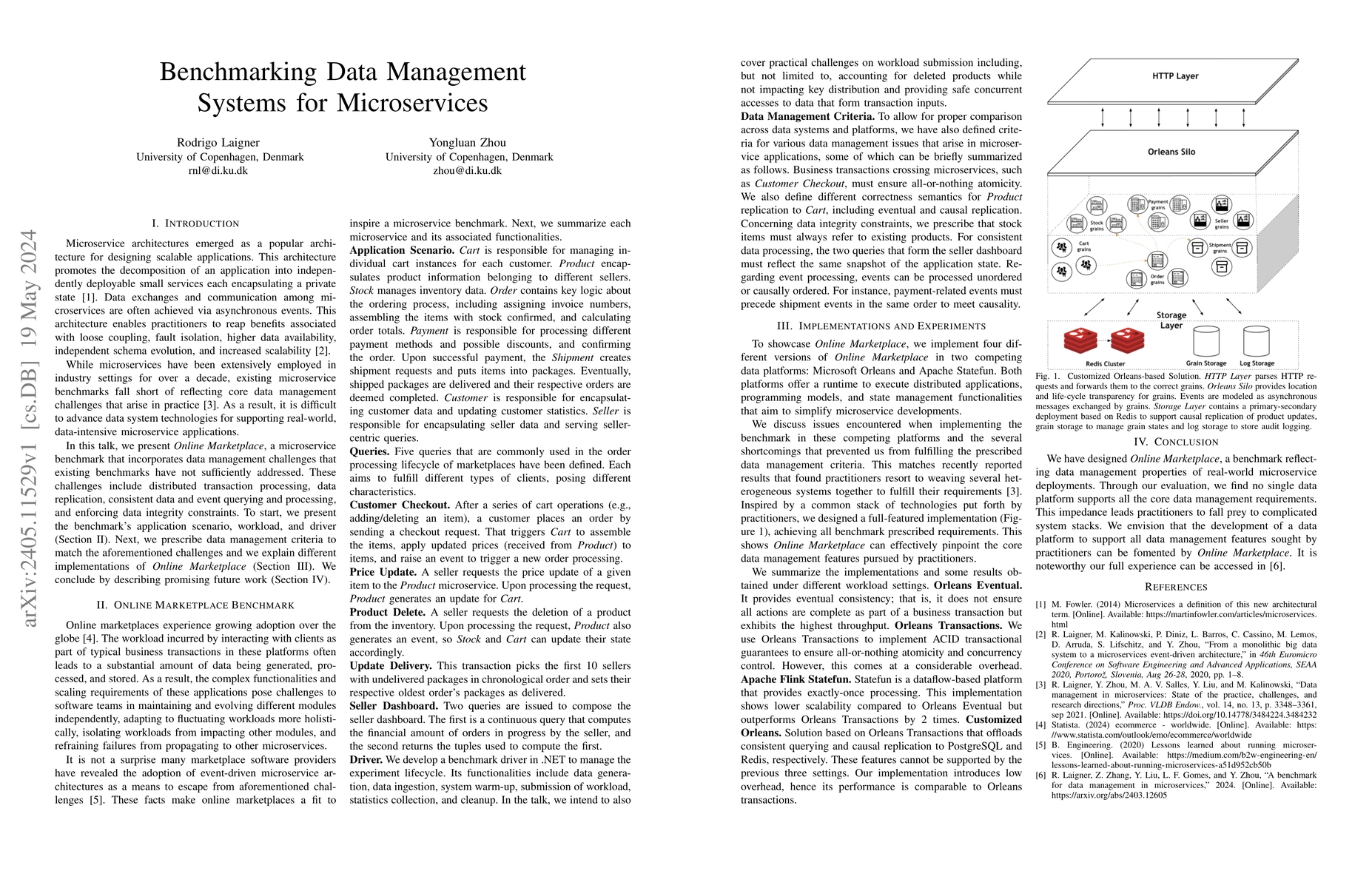 Thumbnail for Benchmarking Data Management Systems for Microservices